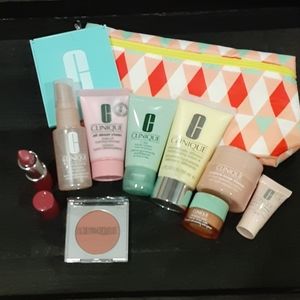 11 Piece Clinique Skincare Makeup Bundle NWT